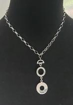 Zilveren Jasseron ketting met hanger 925 zilver., Ophalen of Verzenden, Zilver, Zilver, Met hanger