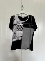 Zwart wit dames tshirt maat l, Maat 38/40 (M), Zwart, Ophalen of Verzenden, Zo goed als nieuw