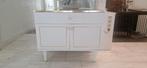 Luxe wit dressoir met marmerlook blad en gouden details, Ophalen, Zo goed als nieuw