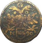 Nederland - Groningen raadsteken 1590 (zeldzaam), Postzegels en Munten, Penningen en Medailles, Ophalen of Verzenden, Overige materialen