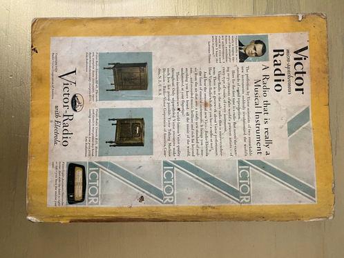 Vintage Victor Radio Reclame - Jaren '30 Tijdschriftpagina, Antiek en Kunst, Antiek | Tv's en Audio, Ophalen of Verzenden