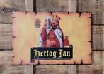 Hertog Jan bier logo geel reclamebord van metaal wandbord, Verzamelen, Biermerken, Ophalen of Verzenden, Nieuw, Reclamebord, Plaat of Schild