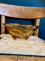 Retro Vintage Amber Schaal Glas, Ophalen of Verzenden