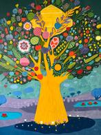 Groot Schilderij Levensboom 180x180cm, Ophalen