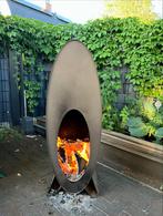 Dik Geurts Oval tuin haard. 3mm dik staal zware uitvoering, Ophalen, Gebruikt