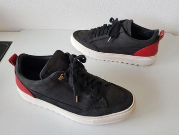 Mason Garments maat 43 zwarte sneakers met rode details  beschikbaar voor biedingen
