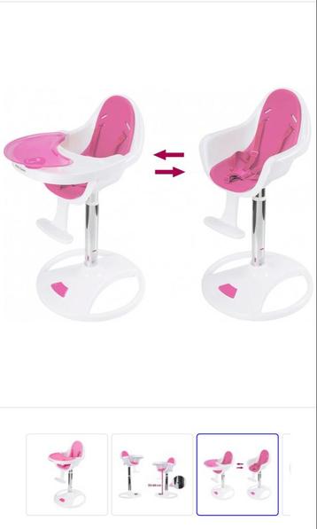 Flora Eetstoel roze - Nieuw! beschikbaar voor biedingen