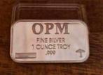 Zilverbaar OPM 1 oz, Ophalen of Verzenden, Zilver