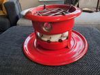 3 pitter  Emaille petroleumstel- Rood, Ophalen of Verzenden
