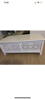 Stevige Salontafel wit, Huis en Inrichting, Tafels | Salontafels, Gebruikt, 100 tot 150 cm, Kunststof, Minder dan 50 cm