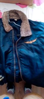 Vliegenier jas te koop, Kleding | Heren, Ophalen, Maat 56/58 (XL), Zwart