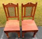 6 stevige teak houten stoelen vintage, Antiek en Kunst, Ophalen