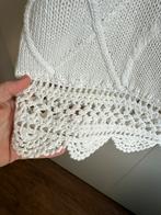 Witte vintage Gebreide Trui met prachtige Details - maat L, Wit, Maat 42/44 (L), Ophalen of Verzenden, Zo goed als nieuw