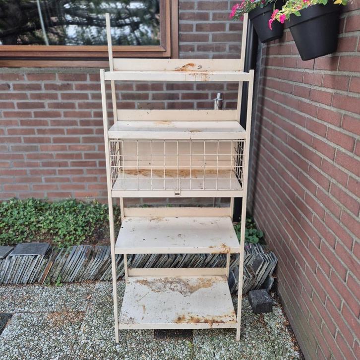 Industriele kast opknapper, Huis en Inrichting, Kasten | Wandmeubels, Gebruikt, Minder dan 150 cm, 25 tot 50 cm, Ophalen