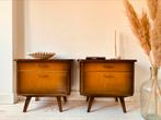 Vintage retro nachtkastjes dressoir bijzettafels mid century, Ophalen, Huis en Inrichting