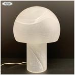 Vintage mushroom lamp van Honsel leuchten - Glas -Albast wit, Minder dan 50 cm, Glas, Gebruikt, Ophalen