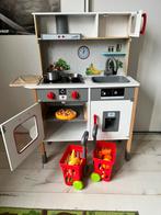 Speelkeukentje met veel accessoires, Ophalen, Gebruikt, Hout, Speelkeuken