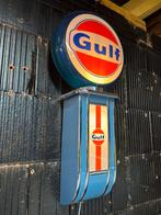 BENZINEPOMP SUPPORT GLOBE GULF, Verzamelen, Ophalen of Verzenden, Zo goed als nieuw, Reclamebord