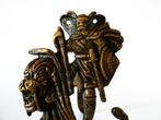 Een originele bronzen deurklopper van een Noorman / Viking, Antiek en Kunst, Ophalen of Verzenden, Brons