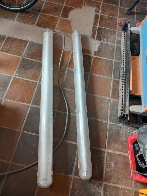 2x tl armatuur zonder lamp behuizing lichtbalk, Doe-het-zelf en Verbouw, Bouwverlichting, Gebruikt, Armatuur, Minder dan 50 watt