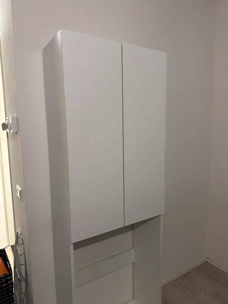 Wasmachinekast - Praktisch & Stijlvol! Nog geen jaar oud wit, Huis en Inrichting, Kasten | Kledingkasten, Zo goed als nieuw, 150 tot 200 cm