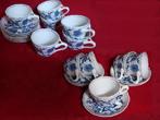 BLUE DANUBE servies  /   kop en schotel  9 stuks, Ophalen of Verzenden