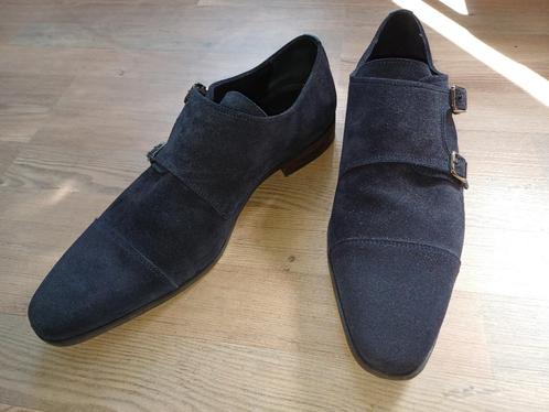 nette blauwe suede herenschoen met gesp maat 46, Kleding | Heren, Schoenen, Nieuw, Gespschoenen, Blauw, Ophalen of Verzenden