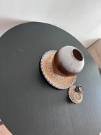 Eettafel met stoelen, Huis en Inrichting, Tafels | Eettafels, Ophalen, Gebruikt, Rond, 50 tot 100 cm