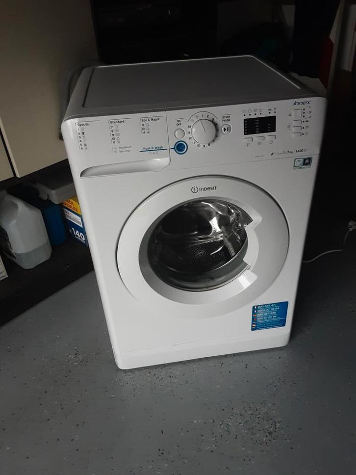 Te koop: wasmachine indesit, Witgoed en Apparatuur, Wasmachines, Zo goed als nieuw, Voorlader, 6 tot 8 kg, 85 tot 90 cm, 1200 tot 1600 toeren
