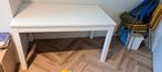 Witte uitschuifbare IKEA tafel, Huis en Inrichting, Tafels | Eettafels, Ophalen, Kunststof, Zo goed als nieuw, Modern
