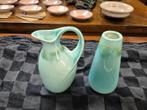 Vintage Keramiek Set: Kannetje & Vaasje - Mintgroen, Ophalen of Verzenden