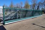 schuifpoort B&G schuifhek 12,30 mtr. lang, 10 mtr. doorgang, Tuin en Terras, Tuinpoorten, Ophalen, Staal, Schuifpoort, Zo goed als nieuw