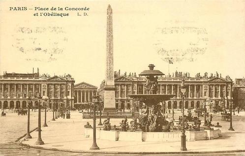(376-169-013) Paris Place de la Concorde, Verzamelen, Ansichtkaarten | Buitenland, Frankrijk, Verzenden