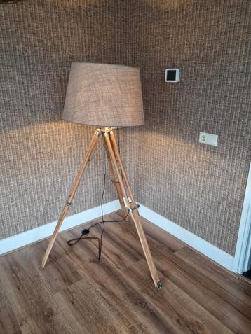 Riviera maison vloerlamp + linnen lampenkap  beschikbaar voor biedingen