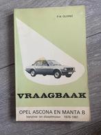 Vraagbaak	Opel	Ascona B & Manta B	Benzine & Diesel	1978-1981, Ophalen of Verzenden