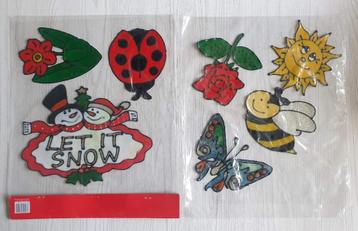 Winter, lente, zomer raamstickers voor kinderkamer, etc