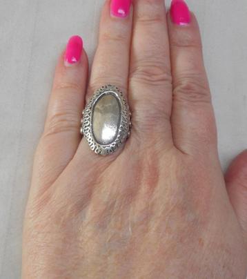 Zilveren royale modernist ring maat 18 nr.1359 beschikbaar voor biedingen
