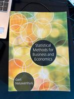 Statistical Methods - Economie Studieboek, Boeken, Ophalen of Verzenden, Zo goed als nieuw, Economie en Marketing