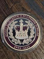 Zilverenkleurige Queen Elizabeth II Platinum Jubilee Munt, Koningin Beatrix, Zilver, Losse munt, Overige waardes
