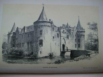 105 / Helmond  het Kasteel  Litho 1876 beschikbaar voor biedingen