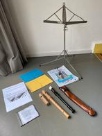 Complete blokfluit set inclusief boekjes en standaard, Muziek en Instrumenten, Blaasinstrumenten | Blokfluiten, Ophalen, Zo goed als nieuw