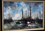 Foulon,Jean Jacques,boten aan zee bij Knokke., Antiek en Kunst, Kunst | Schilderijen | Klassiek, Ophalen