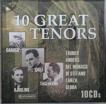 Nieuwstaat! 10 Great Tenors - 10 CD Boxset beschikbaar voor biedingen