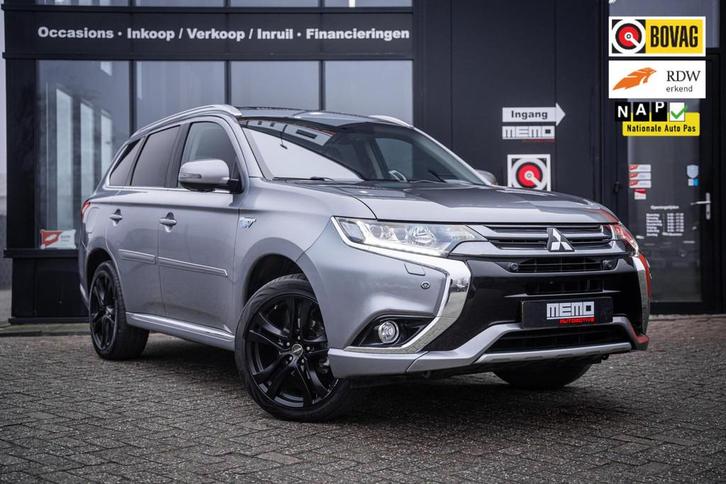Mitsubishi Outlander 2.0 PHEV*LEDER*SCHUIFDAK*TREKHAAK*CAMER, Auto's, Mitsubishi, Bedrijf, Te koop, Outlander, 360° camera, 4x4