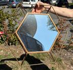 Spiegel Hexagonaal Goud 50x60cm, Huis en Inrichting, Woonaccessoires | Spiegels, Ophalen, Gebruikt, Minder dan 100 cm, Overige vormen