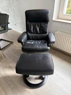 Leren relax Fauteuil igst, Huis en Inrichting, Fauteuils, Ophalen, Zo goed als nieuw, 75 tot 100 cm, 50 tot 75 cm