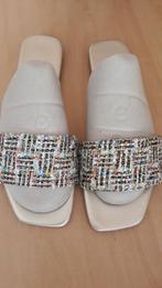 Hele leuke goudkleurige slippers - mt 41 - Niet gedragen, Slippers, Overige kleuren, Nieuw, Ophalen of Verzenden