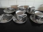 espresso koffie kopjes AM63 zwart wit 4 setjes, Huis en Inrichting, Keuken | Servies, Ophalen of Verzenden, Zo goed als nieuw