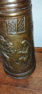 Brocante koperen kolenkit kolenemmer, Antiek en Kunst, Ophalen of Verzenden