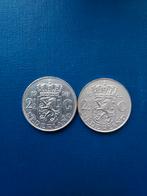 Twee Zilveren Rijksdaalders Juliana, Postzegels en Munten, Setje, Zilver, 2½ gulden, Ophalen of Verzenden